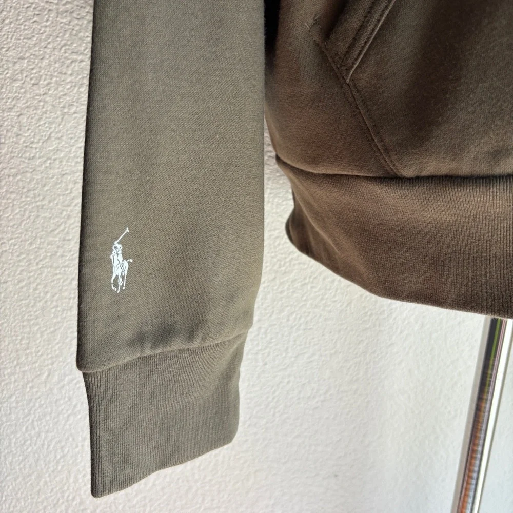 NEW POLO Ralph Lauren Men’s Olive Green Pullover Logo Hoodie M